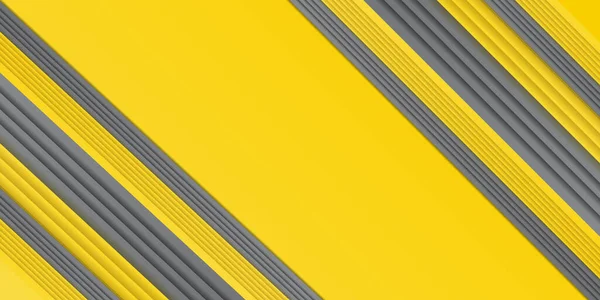 Gelber Und Silberner Hintergrund Mit Dunkelgrauer Farbkomposition Abstrakter Form Abstrakte — Stockvektor