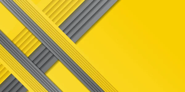 Gelber Und Silberner Hintergrund Mit Dunkelgrauer Farbkomposition Abstrakter Form Abstrakte — Stockvektor