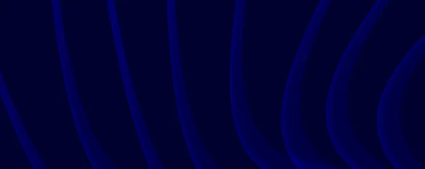 Abstrakter Blauer Marine Dynamischer Hintergrund Neon Glühende Flüssigkeitswellen Linien Magische — Stockvektor