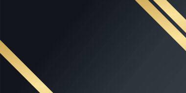 Altın çizgili modern siyah arkaplan