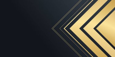 Altın çizgili modern siyah arkaplan