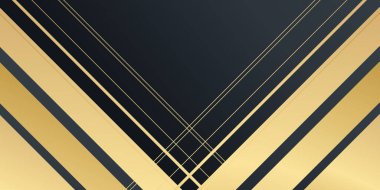Altın çizgili modern siyah arkaplan