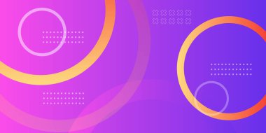 Sıvı soyut arkaplan. Sosyal medya ve web siteleri için mor turuncu sıvı vektör şablonu. Dalgalı şekiller