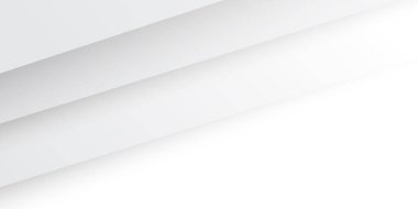 Parlak çizgileri olan zarif beyaz bir arka plan. Kağıt kesim tarzında beyaz soyut bir arkaplan. Vektör tasarım pankartı