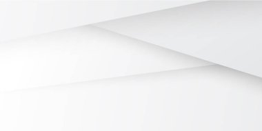 Parlak çizgileri olan zarif beyaz bir arka plan. Kağıt kesim tarzında beyaz soyut bir arkaplan. Vektör tasarım pankartı