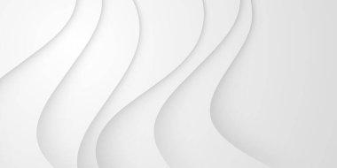Soyut beyaz arkaplan. Modern model. Tasarım için vektör illüstrasyonu. Kağıt kesikli gümüş arkaplan. İş sunumları, el ilanları, posterler ve davetiyeler için vektör tasarımı düzeni