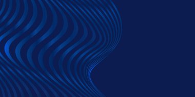 Dinamik efektli soyut mavi arkaplan. Hareket vektörü illüstrasyonu. Moda eğilimleri. Reklam, pazarlama, sunum için kullanılabilir