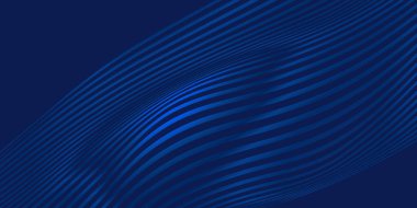 Dinamik efektli soyut mavi arkaplan. Hareket vektörü illüstrasyonu. Moda eğilimleri. Reklam, pazarlama, sunum için kullanılabilir