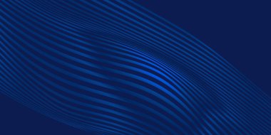 Dinamik efektli soyut mavi arkaplan. Hareket vektörü illüstrasyonu. Moda eğilimleri. Reklam, pazarlama, sunum için kullanılabilir