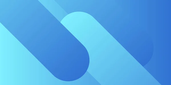 Flüssiger Abstrakter Hintergrund Blaue Vektor Banner Vorlage Für Soziale Medien — Stockvektor