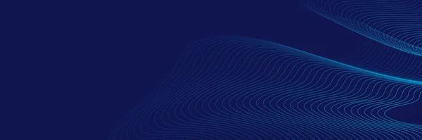 Абстрактные Частицы Точечные Линии Синий Флотский Фон Баннер Неоновые Светящиеся — стоковый вектор