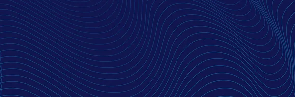 Fond Abstrait Bleu Marine Foncé Futuriste Technologie Lignes Arrière Plan — Image vectorielle