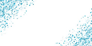 Yeşil noktalı yarım ton desenli beyaz arka plan. Beyaz arkaplan, yarım ton, vektör soyut geometrik grafik tasarım. Basit asgari kare ve noktalar yarım ton tosca ve gri renk gradyan desen arkaplan