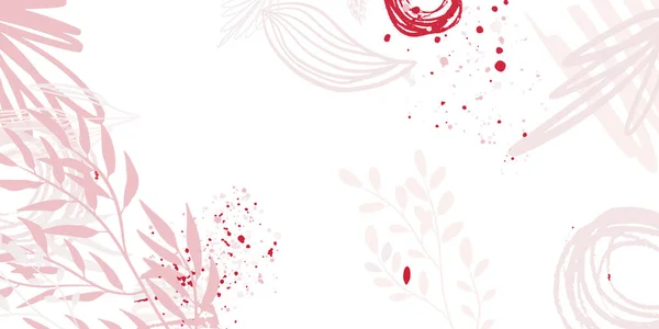 Cartão Saudação Abstrato Fundo Floral Para Dia Dos Namorados Convite — Vetor de Stock