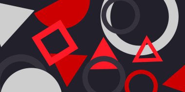 Oyun arkaplanı ve grafik elemanları ile oyun arkaplanı. Joystick işareti. Tasarım vektörü çizimi