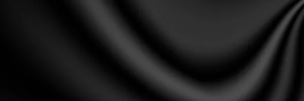 Чорний Розкішний Тканинний Фон Копіювальним Простором Абстрактна Ілюстрація Розкішний Фон — стоковий вектор