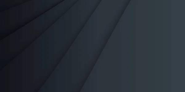 Темний Нейтральний Фон Широкого Банера Абстрактна Ілюстрація Розкішний Фон Чорної — стоковий вектор