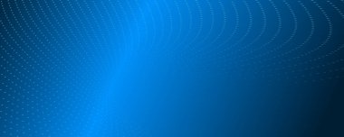 Mavi arkaplanda soyut dalga çizgileri. Dinamik efektli soyut arkaplan. Hareket vektörü illüstrasyonu. Moda eğilimleri. Reklam, pazarlama, sunum, yıllık kapsama raporu için kullanılabilir