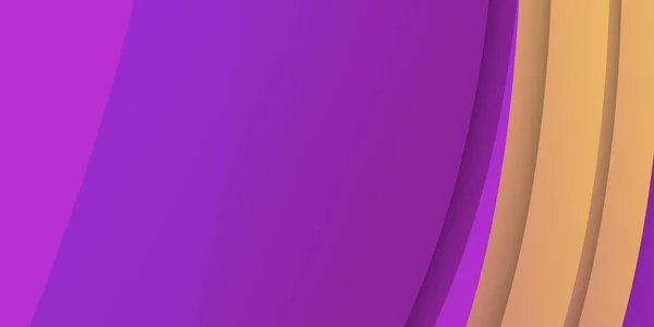 华丽的紫色和金黄色重叠层波纹背景 带有现代和未来主义公司概念的紫色背景摘要 — 图库矢量图片