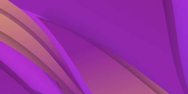 华丽的紫色和金黄色重叠层波纹背景 带有现代和未来主义公司概念的紫色背景摘要 — 图库矢量图片