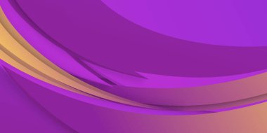 Lüks mor ve altın sarısı örtüşen katman dalga arka planı. Modern ve gelecekçi kurumsal konsepte sahip soyut mor arkaplan