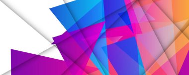 Pleksus etkisi olan üçgen soyut bir arkaplan. Gelecekçi vektör illüstrasyonu