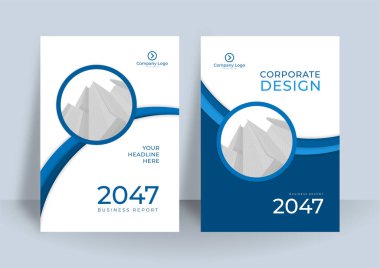 İş kitabı ya da yıllık rapor tasarım şablonu. Broşür, dergi, poster, iş sunumu, portföy, el ilanı, afiş, web sitesi için de uygun. A4 boyut kapağı tasarımı
