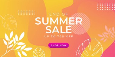 Sıcak Uç Yaz Satışı afişi. Moda dokusu. Sezonluk meslek, hafta sonu, tatil logosu. Yaz Zamanı Duvar Kağıdı. Parlak Günün kutlu olsun. Modern vektör harfleri. Moda biçimlendirme afişi arkaplanı