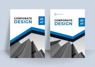 Şirket Kitap Kapağı Tasarım Şablonu A4 'te. Broşür, Yıllık Rapor, Dergi, Poster, İş Sunumu, Portföy, El ilanı, Banner, Web Sitesi 'ne uyarlanabilir