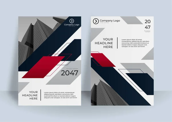 Corporate Book Cover Design Template Din Kann Broschüre Geschäftsbericht Magazin — Stockvektor