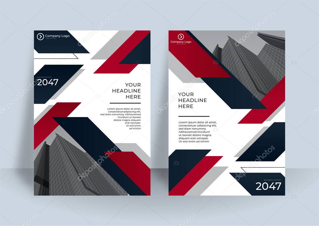 Corporate Book Cover Design Template in A4. Can be adapt to Brochure, Annual Report, Magazine,Poster, Business Presentation, Portfolio, Flier, Banner, Website