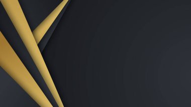 Sunum için soyut siyah ve altın renkli arka plan. Altın Çizgili Siyah İş Kağıdı. Altın Gümüş Çokgen Posteri. Royal Premium Geo Frame. Soyut Çokgen Parıltı Kapağı