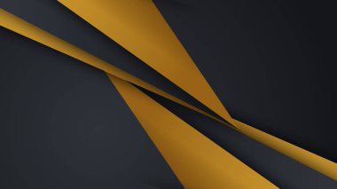 Sunum için soyut siyah ve altın renkli arka plan. Altın Çizgili Siyah İş Kağıdı. Altın Gümüş Çokgen Posteri. Royal Premium Geo Frame. Soyut Çokgen Parıltı Kapağı