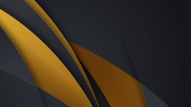 Sunum için soyut siyah ve altın renkli arka plan. Altın Çizgili Siyah İş Kağıdı. Altın Gümüş Çokgen Posteri. Royal Premium Geo Frame. Soyut Çokgen Parıltı Kapağı