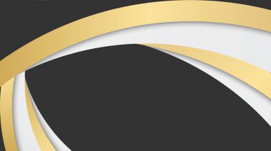 Sunum için soyut siyah ve altın renkli arka plan. Altın Çizgili Siyah İş Kağıdı. Altın Gümüş Çokgen Posteri. Royal Premium Geo Frame. Soyut Çokgen Parıltı Kapağı