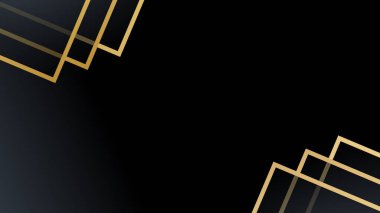 Sunum için soyut siyah ve altın renkli arka plan. Altın Çizgili Siyah İş Kağıdı. Altın Gümüş Çokgen Posteri. Royal Premium Geo Frame. Soyut Çokgen Parıltı Kapağı