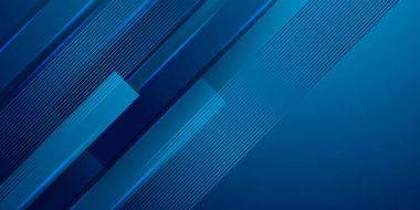 Soyut arka plan koyu mavi ve modern kurumsal konsept. Mavi ve siyah eğimli geometrik arkaplan