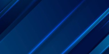 Soyut arka plan koyu mavi ve modern kurumsal konsept. Mavi ve siyah eğimli geometrik arkaplan