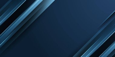 Soyut arka plan koyu mavi ve modern kurumsal konsept. Yarım ton dekorasyonlu mavi ve siyah geometrik arkaplan