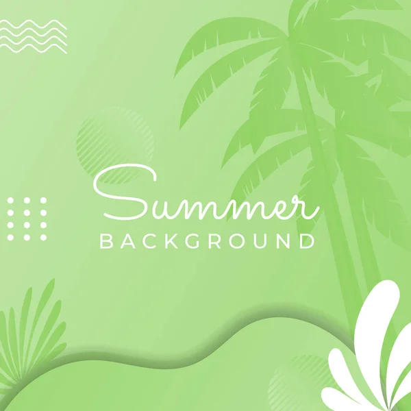 Sommerschlussverkauf Banner Mit Floralen Und Tropischen Blättern Hintergrund Buntes Design — Stockvektor