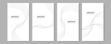 Soyut beyaz geometrik şekiller ve fütüristik kavram arka planı. Pankart, el ilanı, sosyal medya hikayesi için beyaz arkaplan