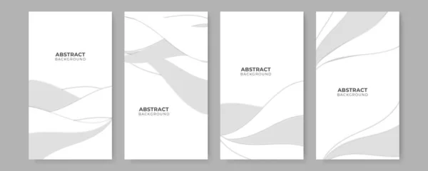 Formas Geométricas Blancas Abstractas Con Fondo Conceptual Futurista Fondo Blanco — Vector de stock