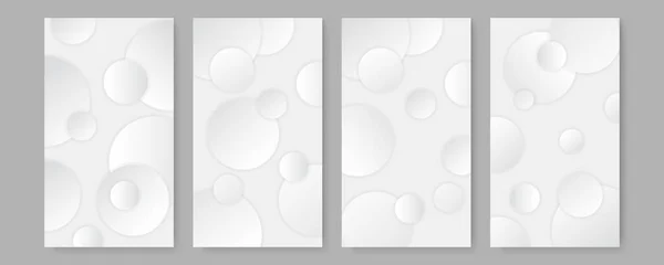 Αφηρημένα Λευκά Γεωμετρικά Σχήματα Φουτουριστικό Φόντο Έννοια Λευκό Φόντο Για — Διανυσματικό Αρχείο