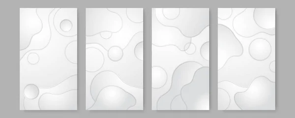 Abstrakte Weiße Geometrische Formen Mit Futuristischem Konzepthintergrund Weißer Hintergrund Für — Stockvektor
