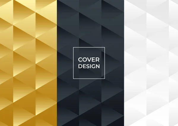 Luxury Business Cover Background Abstract Decoration Golden Pattern Halftone Gradients — Stock Vector