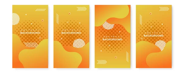 Set Modern Sale Banner Background Abstract Shapes Gradient Geometric Background — Stock Vector