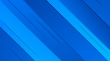 Geometrik şekilli soyut mavi arkaplan. Gradyan dinamik mavi çizgi arkaplanı