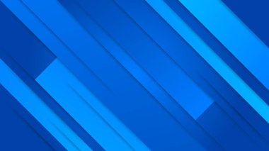 Geometrik şekilli soyut mavi arkaplan. Gradyan dinamik mavi çizgi arkaplanı
