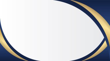 Dinamik efektli soyut dalga arkaplanı. Mavi ve altın renkli hareket vektörü illüstrasyonu. Moda eğilimleri. Reklam, pazarlama, sunum için kullanılabilir