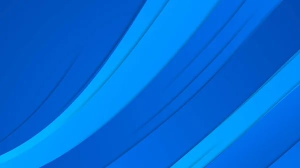 Fondo Azul Abstracto Con Elemento Ondulado Gradiente Dinámico Azul Líneas — Vector de stock